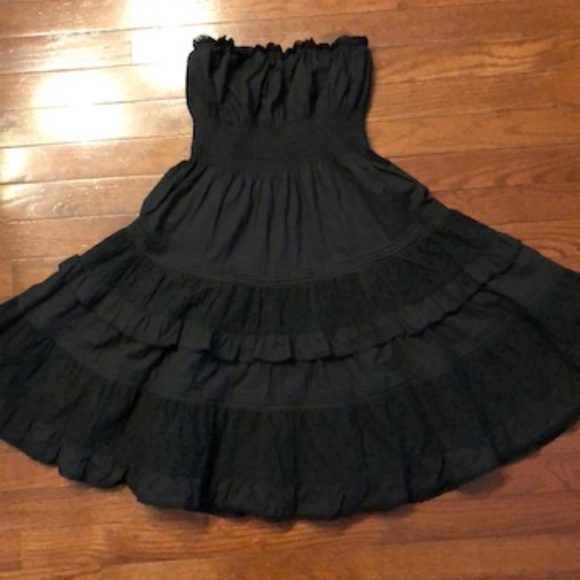 Max Rave Dresses & Skirts - Strapless Little Black Maxi Dress